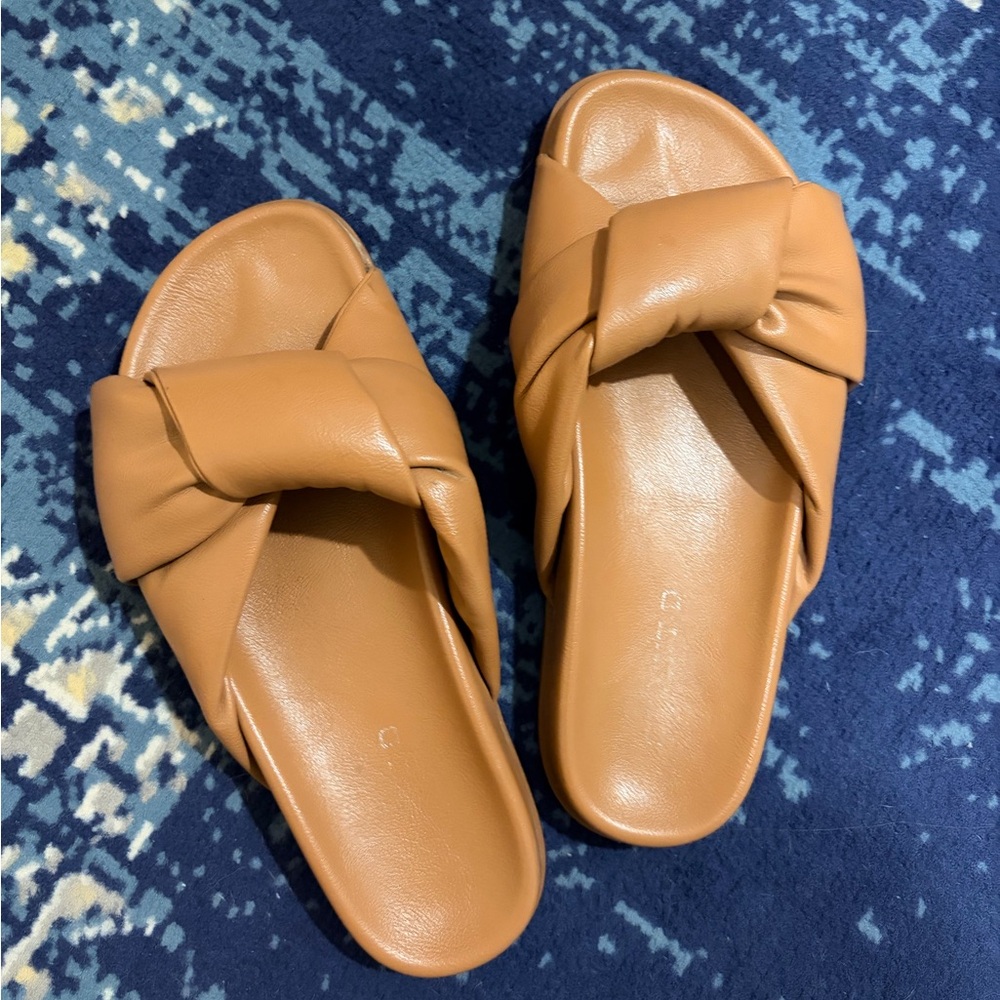 Anthropologie Silent D Herron Knotted Slide Sandals - Sz 6